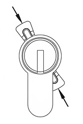 lock with double-sided cam