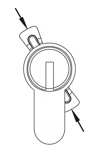 lock with double-sided cam