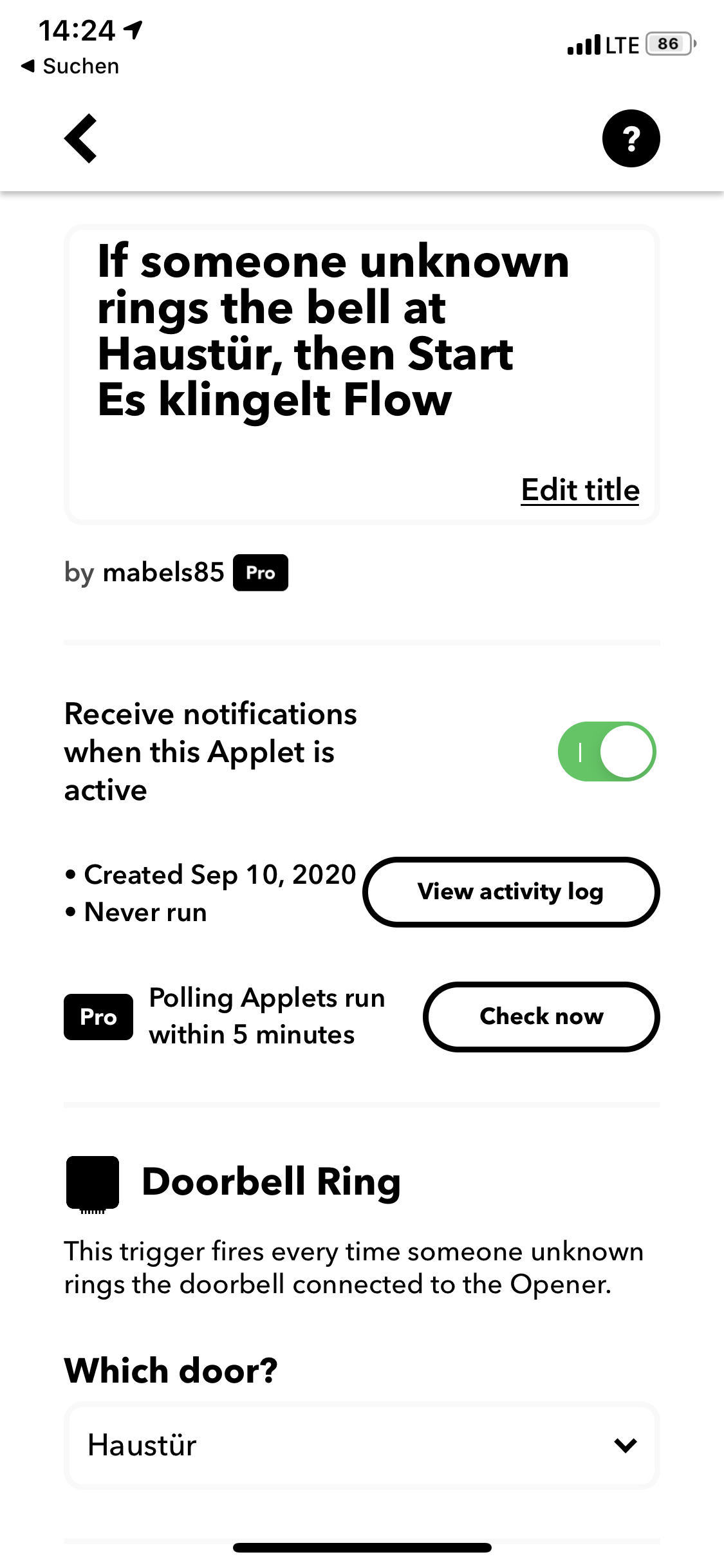 Nuki Opener Integrations - Connect Your Apps with IFTTT